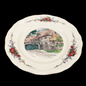 Sarreguemines Obernai France: Speiseteller / flacher Teller - Haustor, 2. Wahl Sarreguemines (7121091788937)