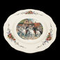 Sarreguemines Obernai France: Speiseteller / flacher Teller - Reiter - spiegelverkehrt Sarreguemines (7121091690633)