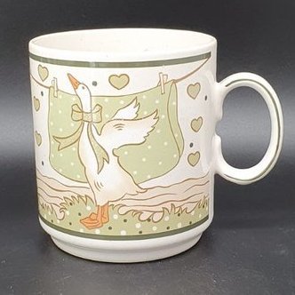 Pfalzkeramik Gänseglück: Kaffeebecher / Henkelbecher Motiv 4 Pfalzkeramik (7121086906505)