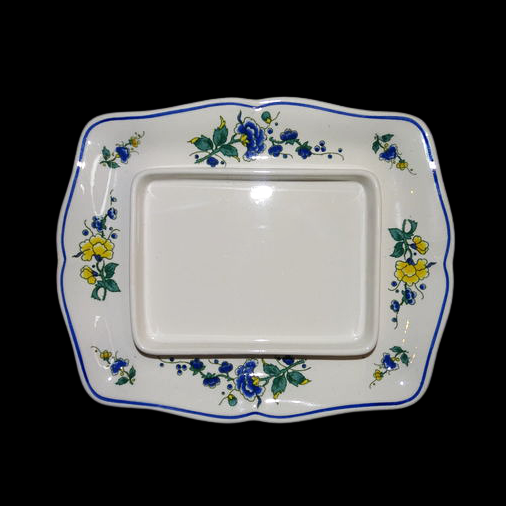 Villeroy & Boch Phoenix blau: Unterteil Butterdose Porzellanladen.online (7120769286281)