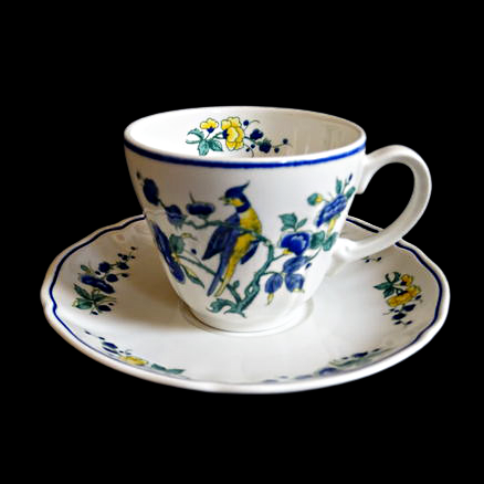 Villeroy & Boch Phoenix blau: Kaffeetasse / Tasse mit Unterteller Villeroy & Boch (7120894984329)