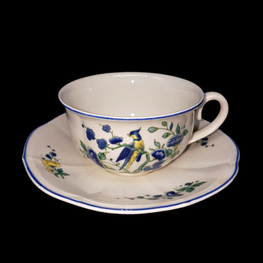 Villeroy & Boch Phoenix blau Malva: Teetasse / Tasse mit Unterteller Villeroy & Boch (7120979591305)