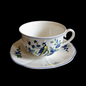 Villeroy & Boch Phoenix Blau Malva: Jumbotasse / große Tasse XL mit Unterteller Villeroy & Boch (7120907305097)