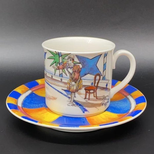 Villeroy & Boch Rolf Knie Zirkus: Mokkatasse / Espressotasse mit Unterteller Rolf Knie (7121061413001)