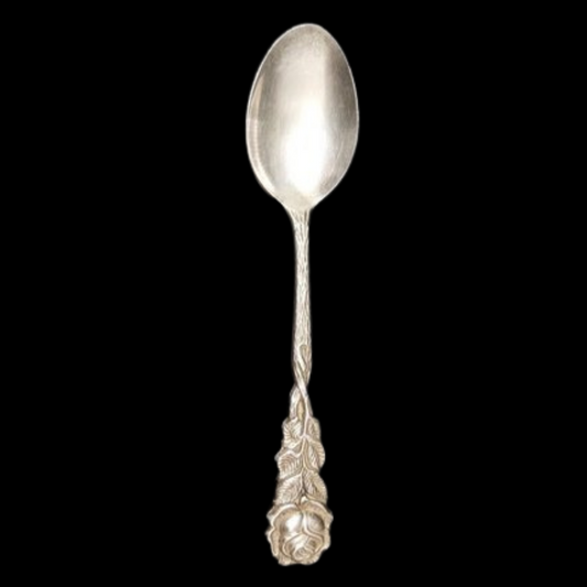 Rose: 6 Kaffeelöffel / Löffelchen, versilbert 90er Auflage - Besteck Villeroy & Boch (7121011507337)