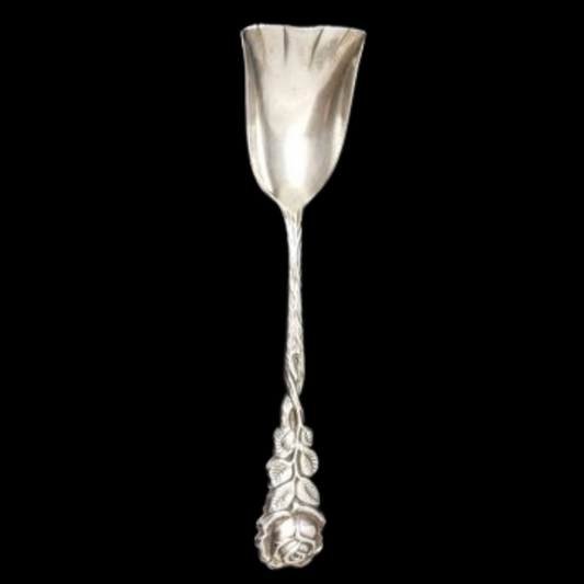 Rose: Zuckerlöffel / Zuckerlöffelchen, versilbert 90er Auflage - Besteck Villeroy & Boch (7121011638409)