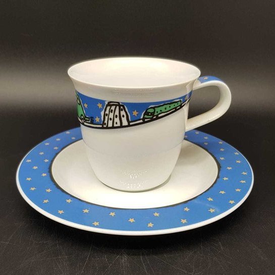 Rosenthal Avenue New York Frog Brooklyn: Kaffeetasse / Tasse mit Unterteller - neu Rosenthal (7120725049481)