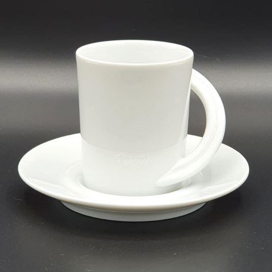 Rosenthal Studio Line Cupola Weiß: Mokkatasse / Espressotasse mit Unterteller Rosenthal (7120786882697)