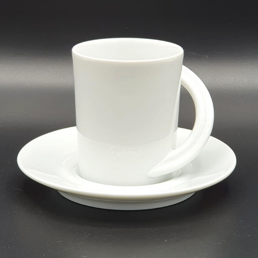 Rosenthal Studio Line Cupola Weiß: Kaffeetasse / Tasse mit Unterteller Rosenthal (7120787046537)