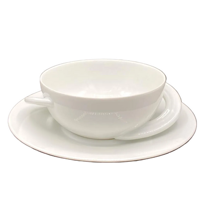 Rosenthal Studio Line Cupola Weiß: Suppentasse mit Unterteller Rosenthal (7121072881801)