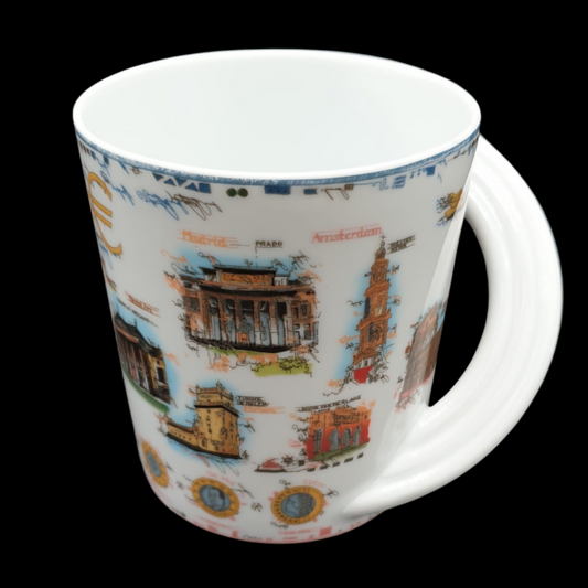 Rosenthal Studio Line City Cup: Kaffeebecher / Henkelbecher "Euro City Cup" Rosenthal (7121099423881)