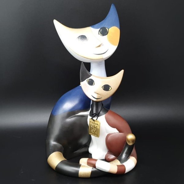 Goebel Rosina Wachtmeister: Katze "Angelo & Angelina" - ca 20 cm Goebel (7121069670537)