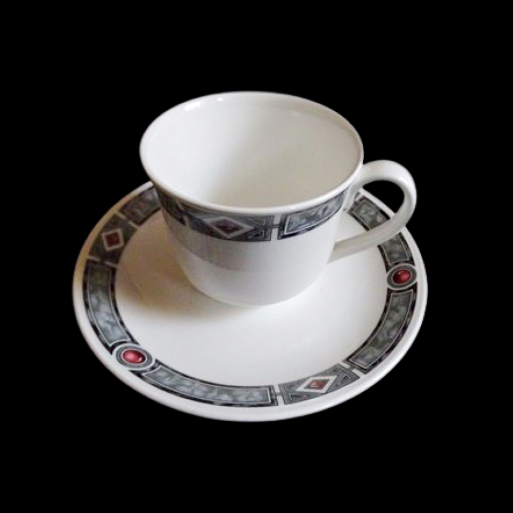 Villeroy & Boch Rubino: Kaffeetasse / Tasse mit Unterteller Villeroy & Boch (7120921460873)