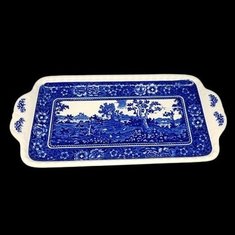 Villeroy & Boch Rusticana blau: Königskuchenplatte / Stollenplatte / Kuchenplatte Villeroy & Boch (7121009901705)