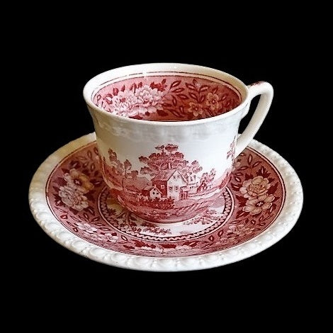 Villeroy & Boch Rusticana rot: Mokkatasse / kleine Tasse mit Unterteller Villeroy & Boch (7120904945801)