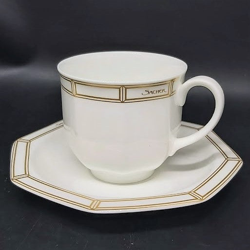 Villeroy & Boch Astoria Sacher: Kaffeetasse / Tasse mit Unterteller - neu Villeroy & Boch (7121113088137)