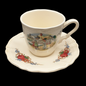 Sarreguemines Obernai France: Mokkatasse / Espressotasse mit Unterteller - Luftballon Obernai (7120713482377)