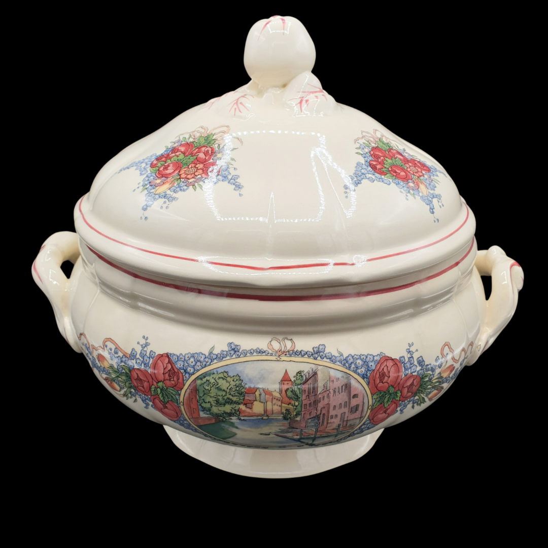 Sarreguemines Obernai France: Suppenterrine / Terrine 22 cm Obernai (7120714268809)