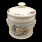 Sarreguemines Obernai France: Deckeldose / Dose - 14,5 cm Obernai (7120713580681)