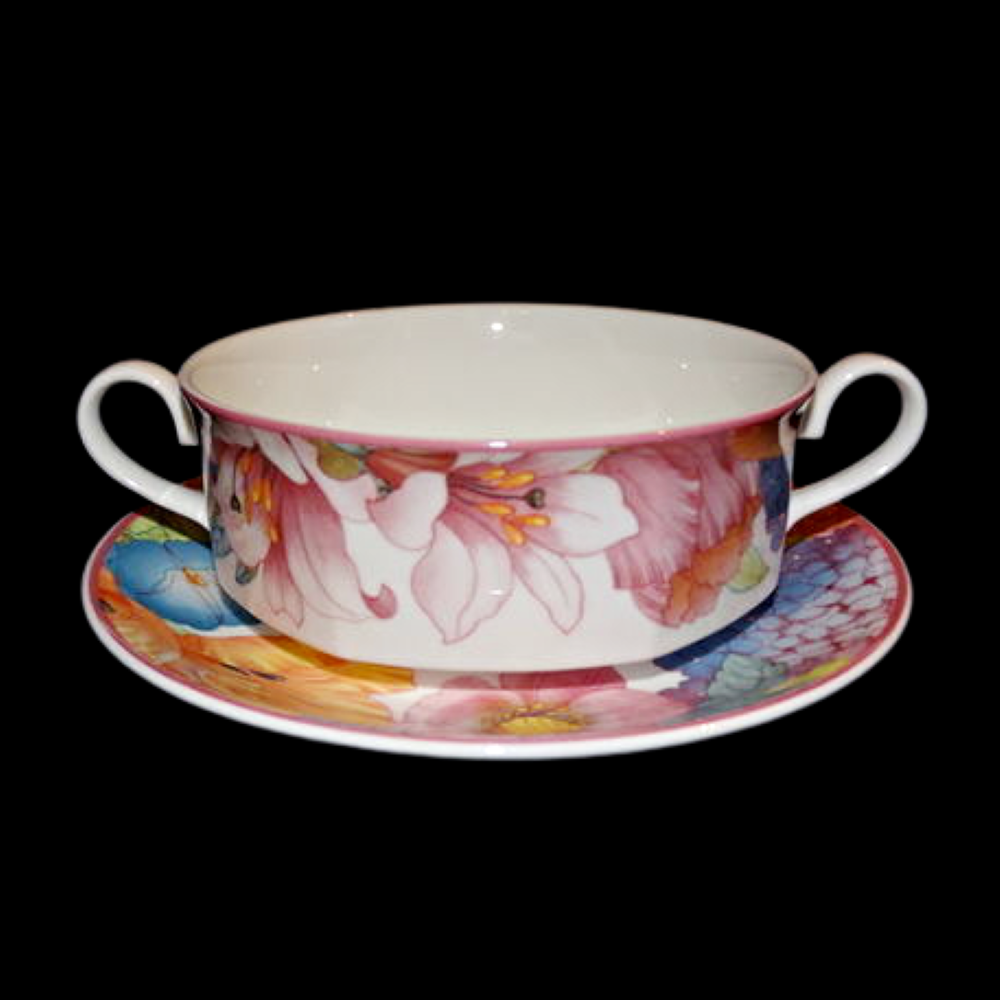 Villeroy & Boch Corolla: Suppentasse mit Unterteller Porzellanladen.online (7120834101385)