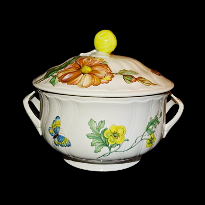 Villeroy & Boch Bouquet: Terrine / Suppenterrine / Schüssel mit Deckel Porzellanladen.online (7120815784073)