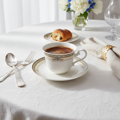 Villeroy & Boch Cavalier: Mokkatasse / Espressotasse mit Unterteller - neuwertig Porzellanladen.online (7120932307081)