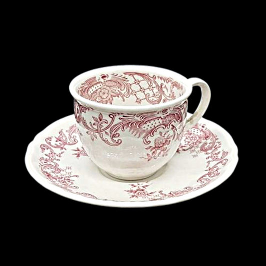 Villeroy & Boch Valeria rot: Mokkatasse / Tasse mit Unterteller Villeroy & Boch (7120980574345)