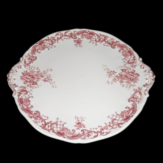 Villeroy & Boch Valeria rot: Kuchenplatte / Tortenplatte mit Griffen Villeroy & Boch (7120697426057)