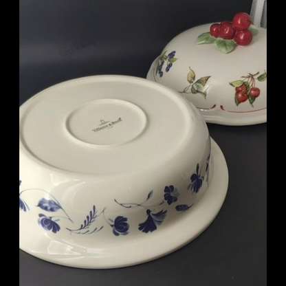 Villeroy & Boch Cottage: Gebäckdose / Gebäckschale / Schüssel mit Deckel - selten Villeroy & Boch (7120955768969)