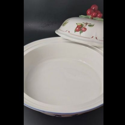 Villeroy & Boch Cottage: Gebäckdose / Gebäckschale / Schüssel mit Deckel - selten Villeroy & Boch (7120955768969)