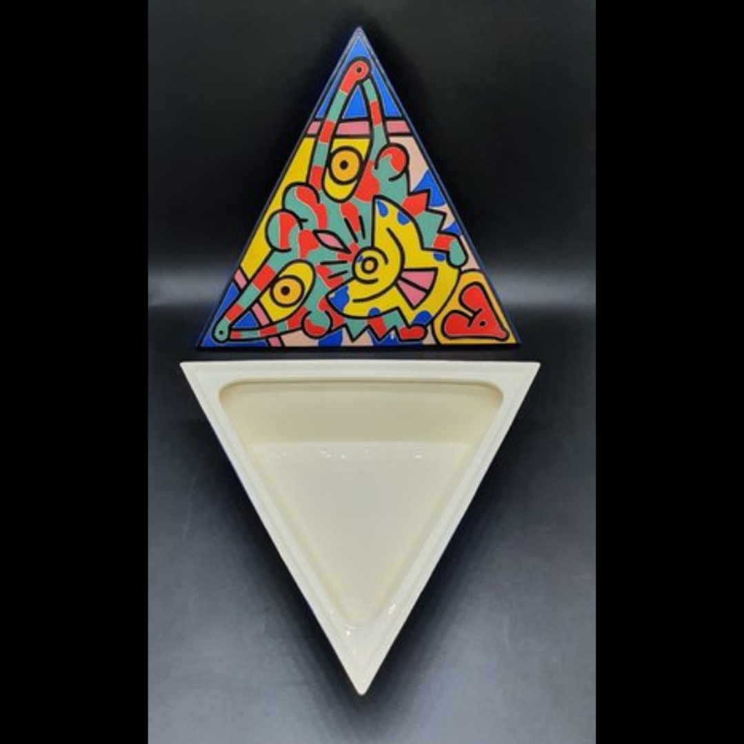 Villeroy & Boch Keith Haring: Box / Deckeldose, dreieckig, TriBeCa - mit Zertifikat Villeroy & Boch (7120816636041)