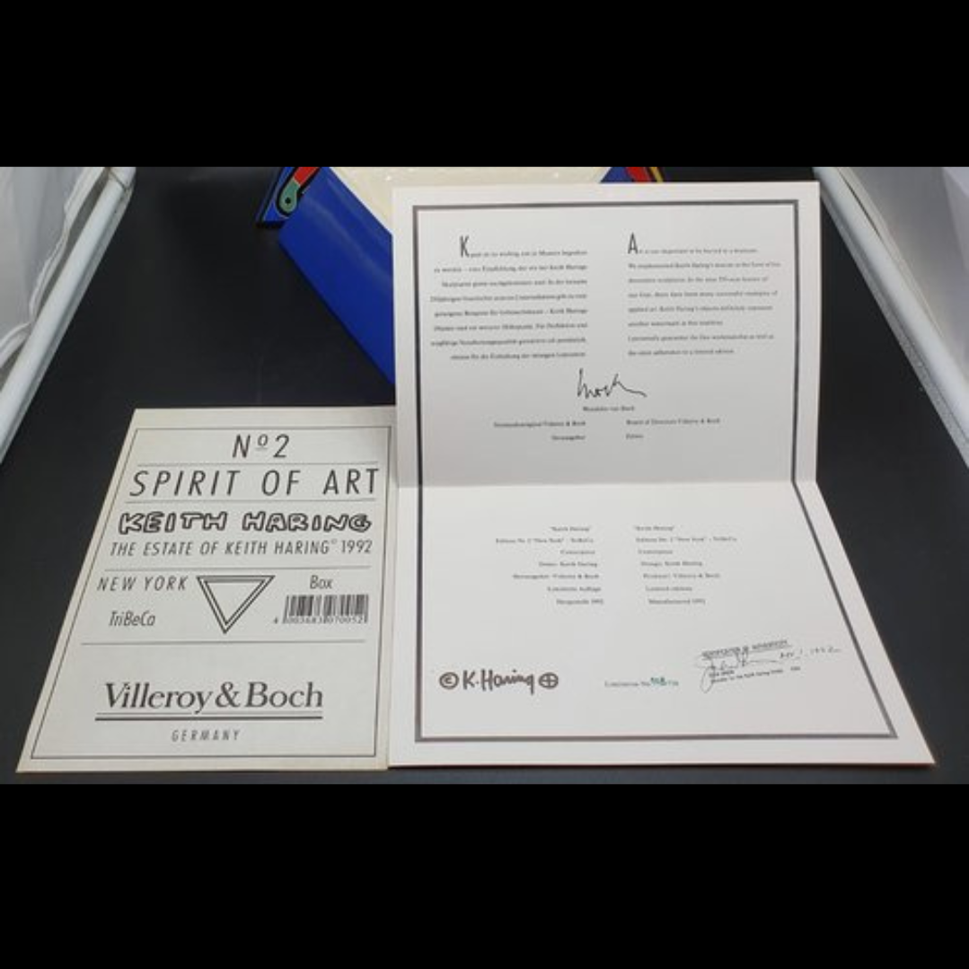 Villeroy & Boch Keith Haring: Box / Deckeldose, dreieckig, TriBeCa - mit Zertifikat Villeroy & Boch (7120816636041)