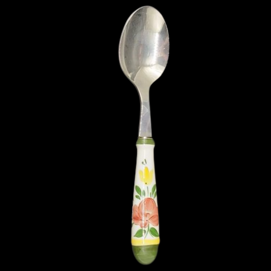 Villeroy & Boch Bauernblume: Suppenlöffel / Löffel mit Porzellangriff (Besteck) Villeroy & Boch (7120873291913)