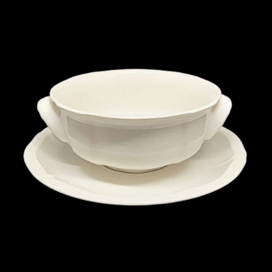Villeroy & Boch Manoir: Suppentasse mit Unterteller - neuwertig Villeroy & Boch (7120848388233)