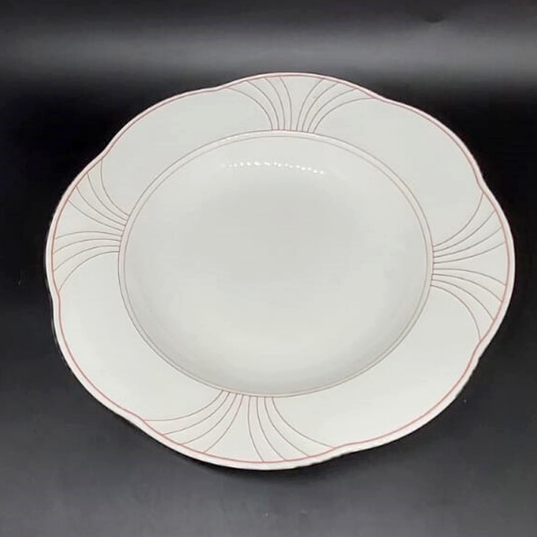 Villeroy & Boch Palatino: Suppenteller / tiefer Teller (rotes Dekor) Villeroy & Boch (7121068621961)