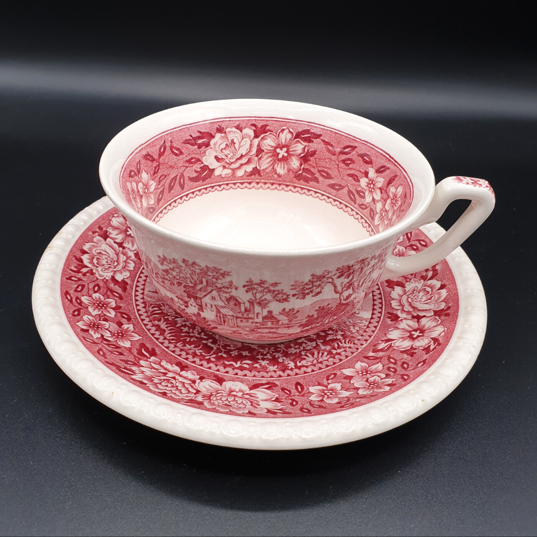 Villeroy & Boch Rusticana rot: Jumbotasse / Teetasse XXL mit Unterteller - siehe Beschreibung Villeroy & Boch (7120905437321)