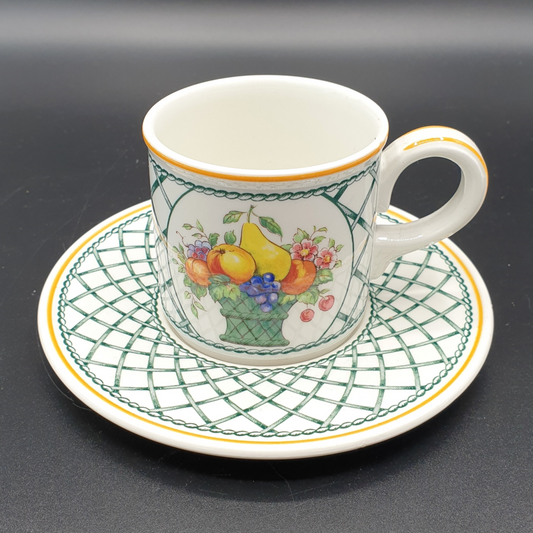 Villeroy & Boch Basket: Mokkatasse / Espressotasse mit Unterteller Villeroy & Boch (7120702046345)
