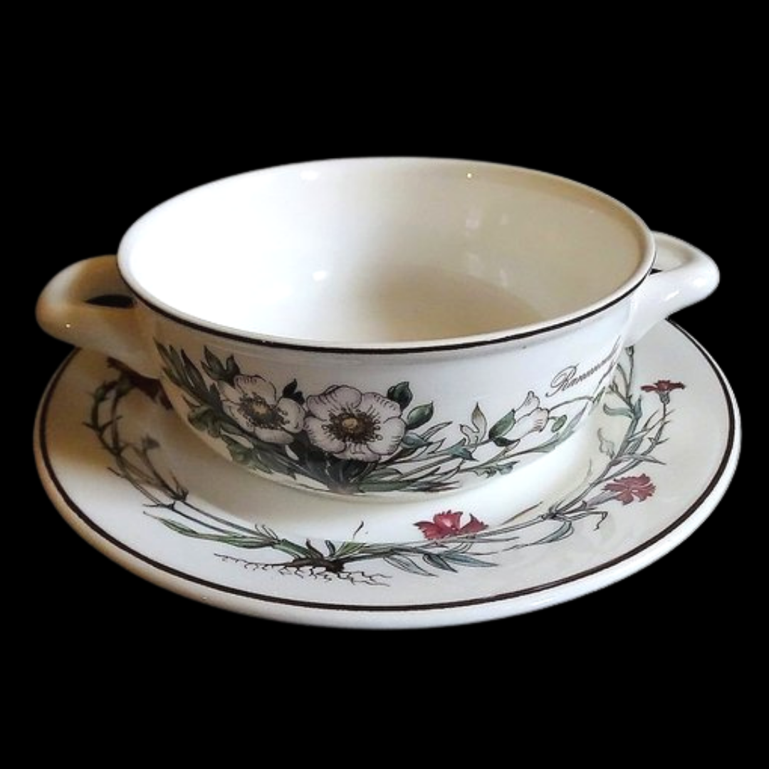 Villeroy & Boch Botanica: Suppentasse mit Unterteller - neuwertig Villeroy & Boch (7120724557961)