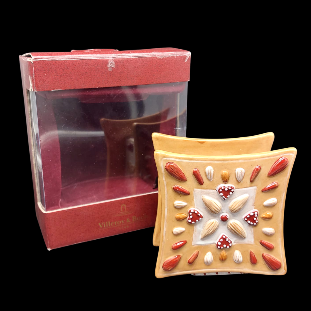 Villeroy & Boch Ginger Fancy: Kerzenleuchter Lebkuchen Motiv - neu & OVP Villeroy & Boch (7120942497929)
