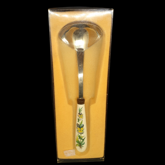 Villeroy & Boch Botanica: Saucenlöffel / Kelle / Schöpflöffel mit Porzellangriff (Besteck) - OVP Villeroy & Boch (7121106698377)