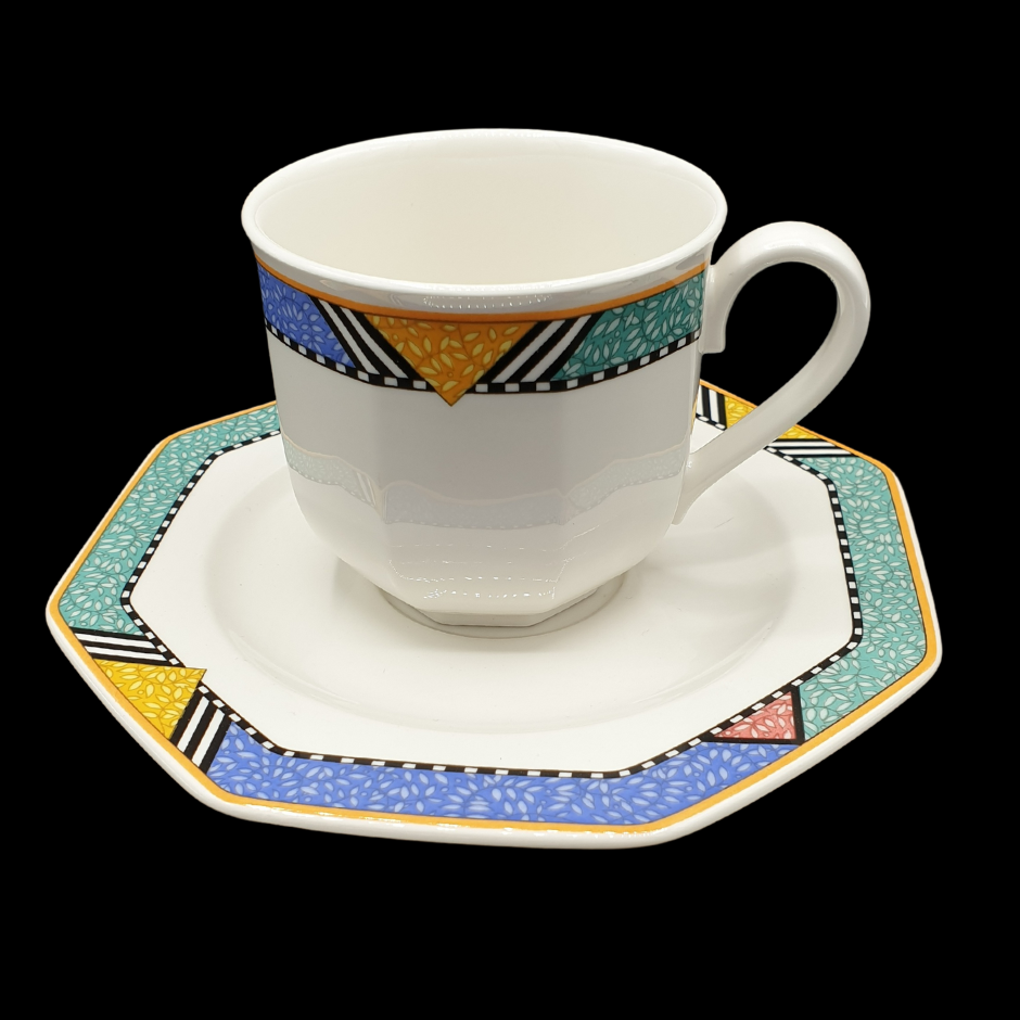 Villeroy & Boch Tiago: Kaffeetasse / Tasse mit Unterteller Villeroy & Boch (7121084940425)