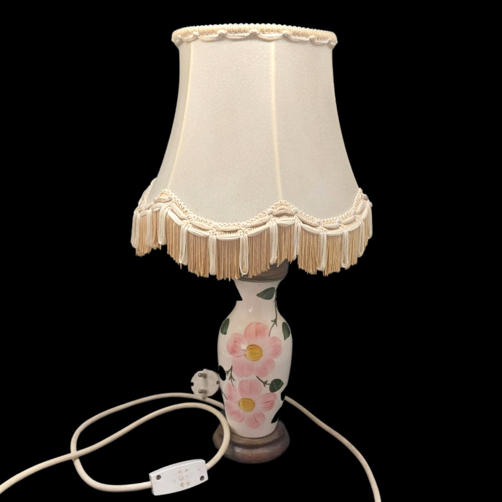 Villeroy & Boch Wildrose: Lampe / Tischlampe, ca 41 cm hoch - sehr selten Villeroy & Boch (7120692805769)