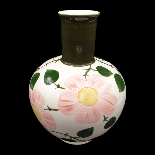 Villeroy & Boch Wildrose: Vase / Blumenvase mit grünem Hals Villeroy & Boch (7120783278217)