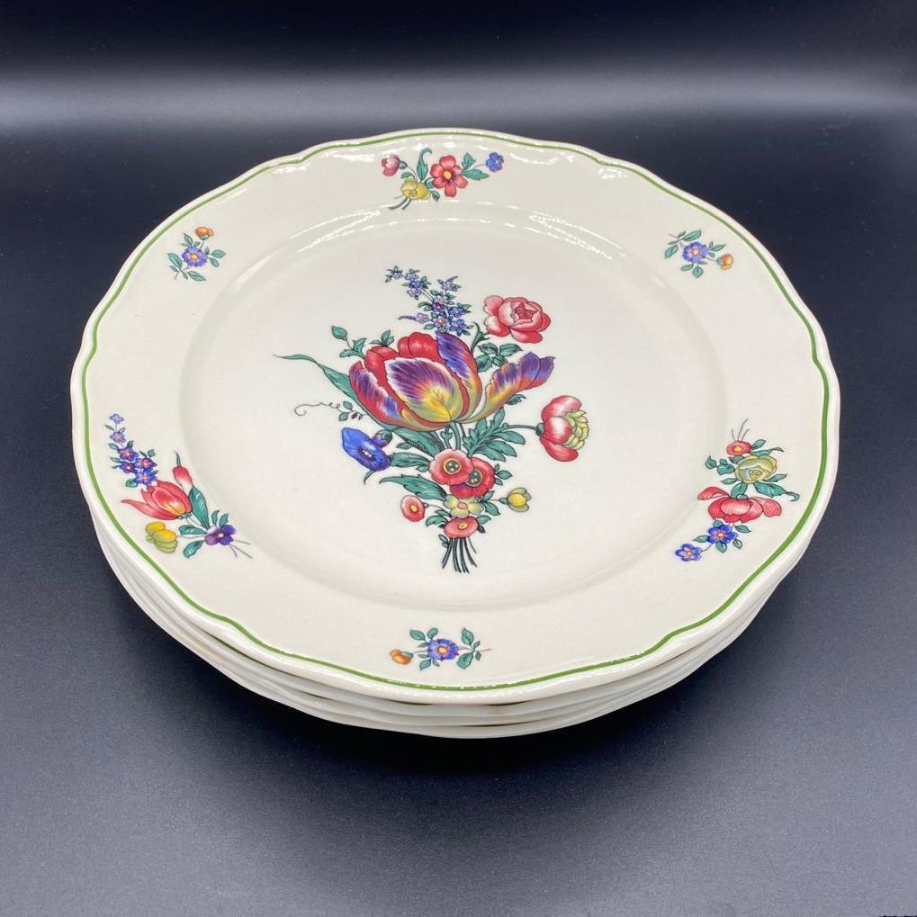 Villeroy & Boch Alt Strassburg: 4 x Suppenteller / tiefer Teller (Beschreibung) Villeroy & Boch (7120772038793)