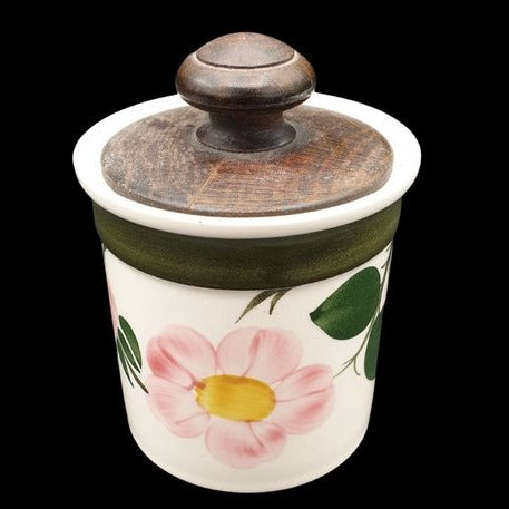 Villeroy & Boch Wildrose: Gewürzdose / Haushaltsdose / Dose mit Holzdeckel (7162401521801)