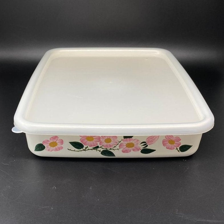 Villeroy & Boch Wildrose: Frischhaltedose / Schale mit Plastikdeckel - ca 30 cm lang Villeroy & Boch (7121089495177)