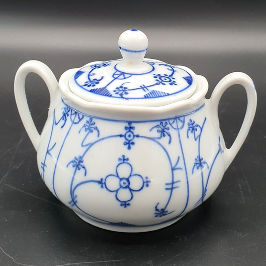 Winterling Strohblume Indisch Blau: Zuckerdose mit Deckel Villeroy & Boch (7120688349321)