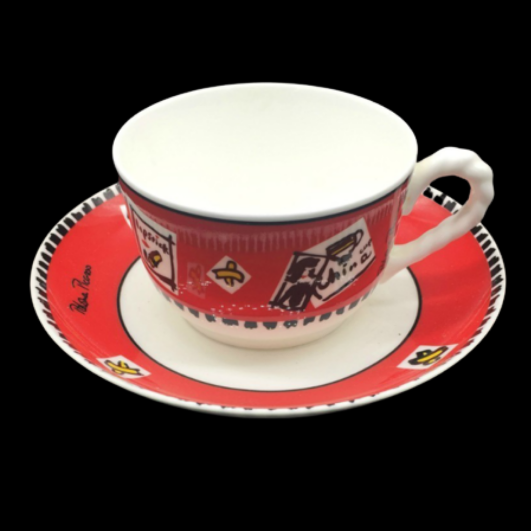 Villeroy & Boch Paloma Picasso A Day in the Life: Teetasse mit Unterteller Villeroy & Boch (7120927686793)