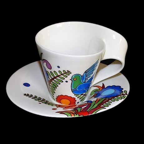 Villeroy & Boch New Wave Acapulco: Kaffeetasse / Tasse mit Unterteller Villeroy & Boch (7120881516681)