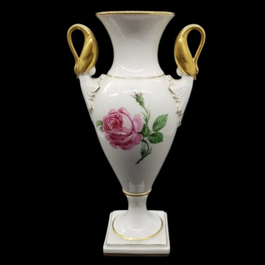 Alboth und Kaiser: Blumenvase / Vase mit Schwanengriffen Porzellanladen.online (7120967368841)